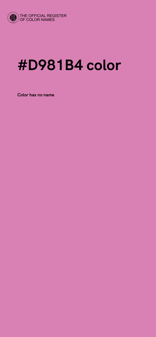 #D981B4 color image