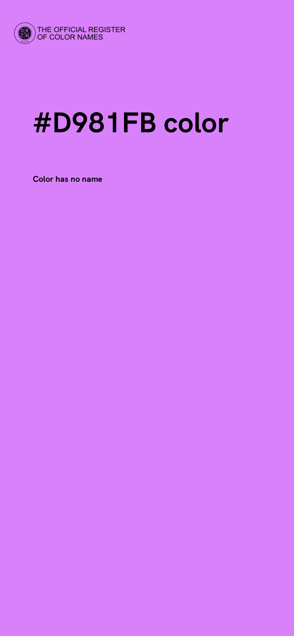 #D981FB color image