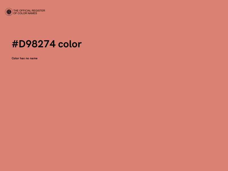 #D98274 color image