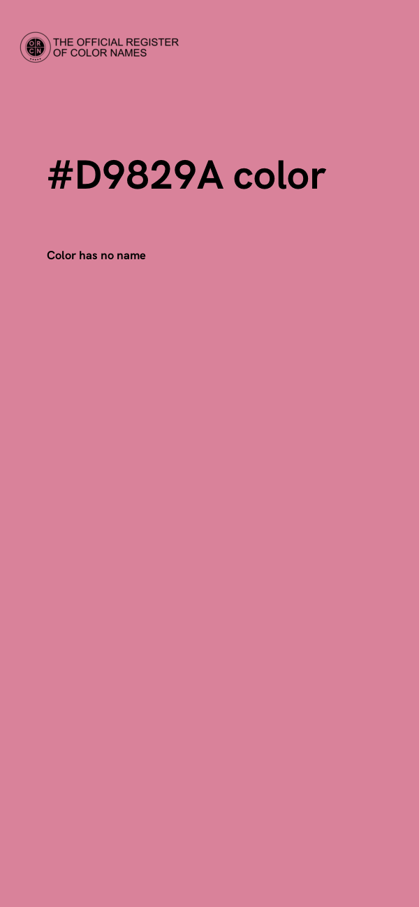 #D9829A color image