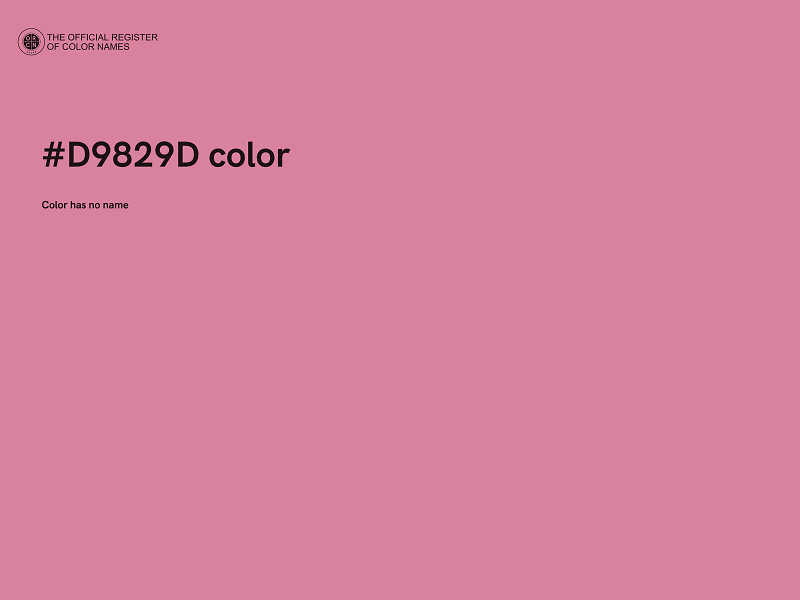 #D9829D color image