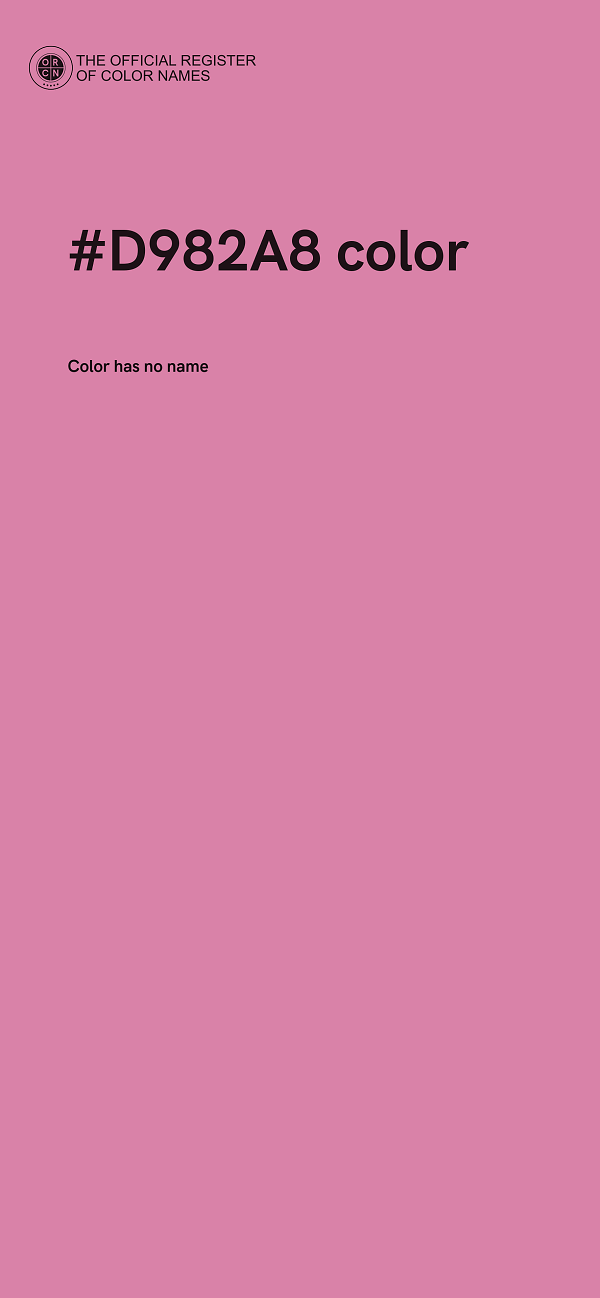 #D982A8 color image