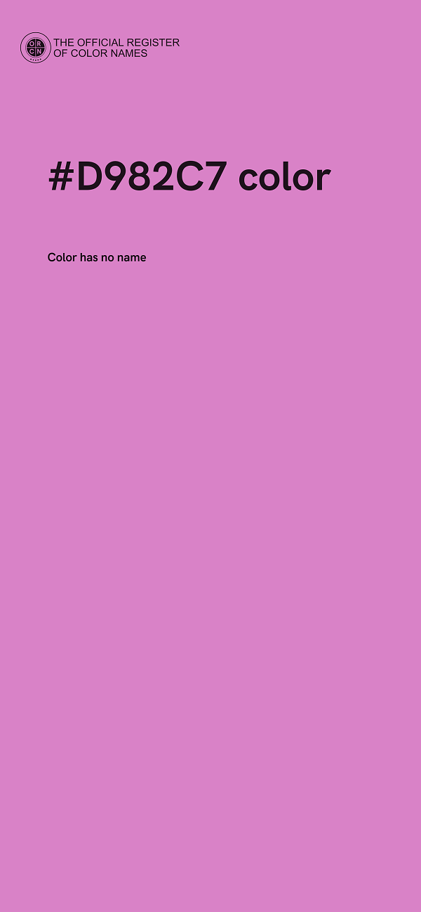 #D982C7 color image