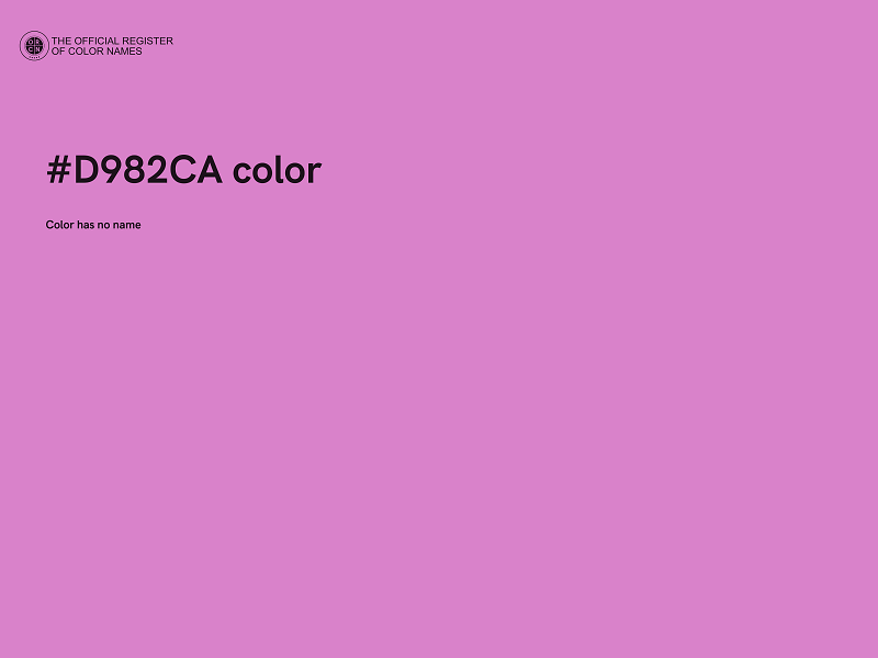 #D982CA color image