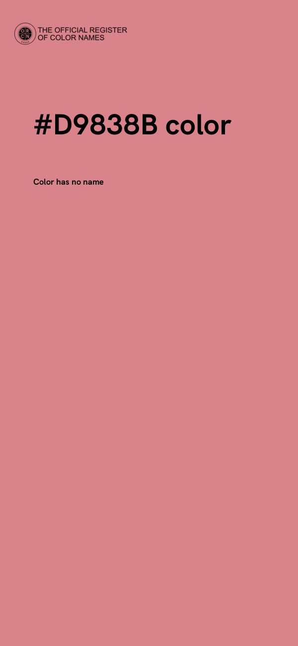 #D9838B color image