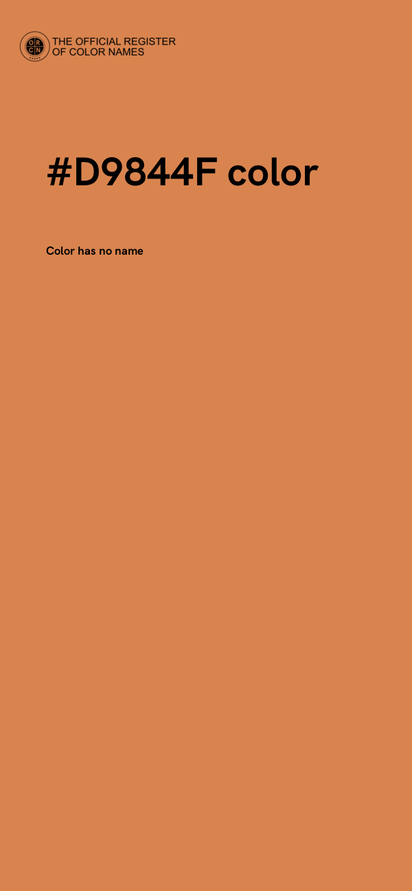 #D9844F color image