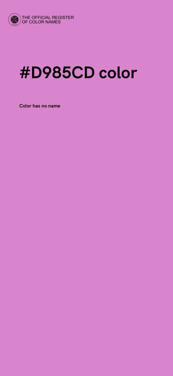 #D985CD color image