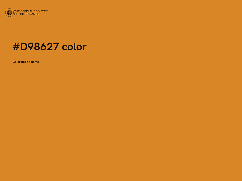 #D98627 color image