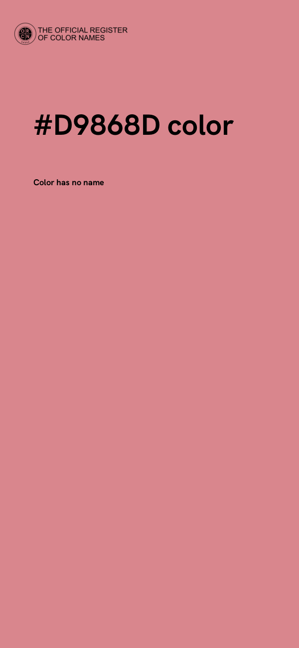 #D9868D color image