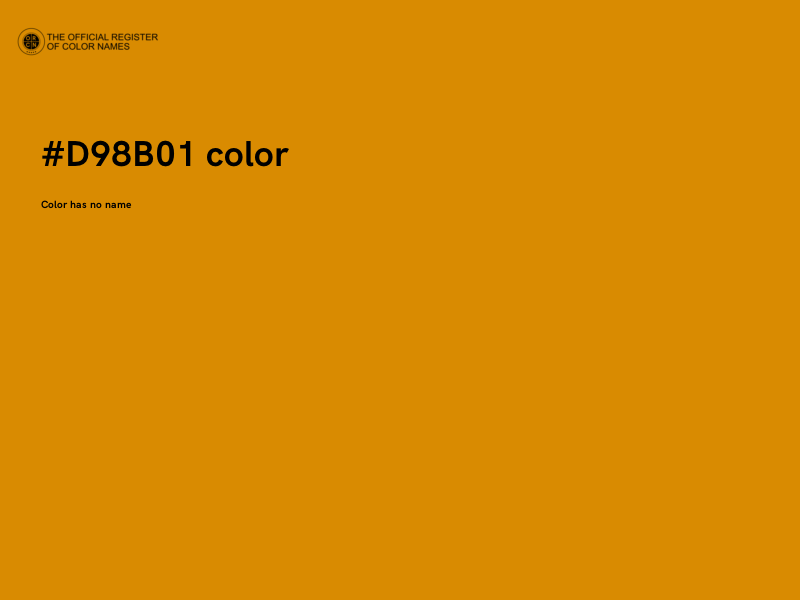 #D98B01 color image