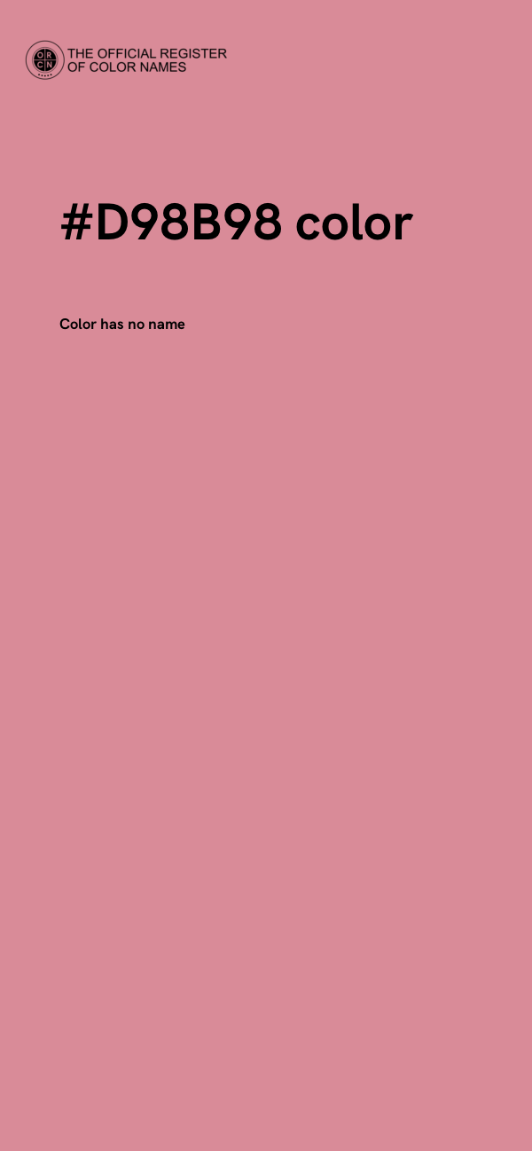 #D98B98 color image