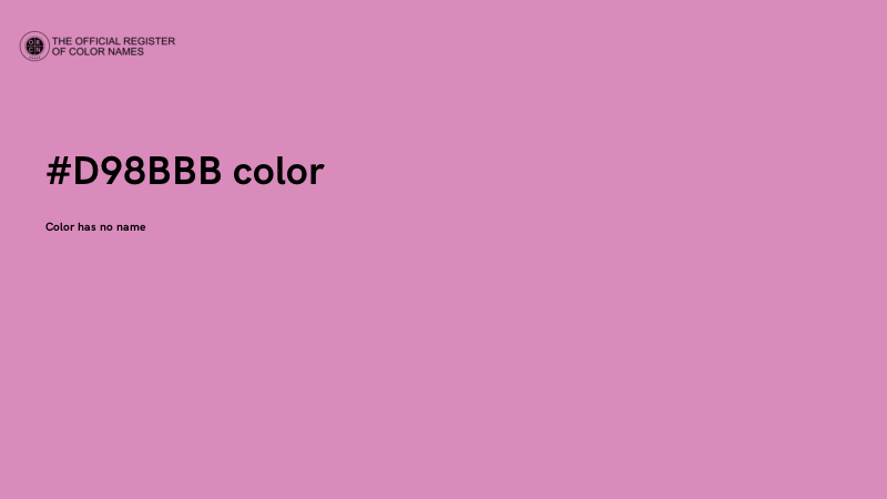 #D98BBB color image