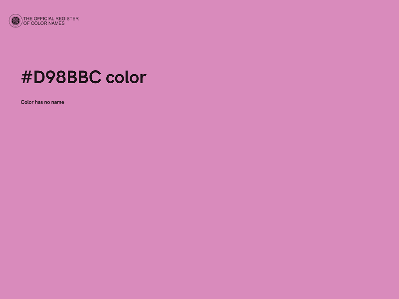 #D98BBC color image