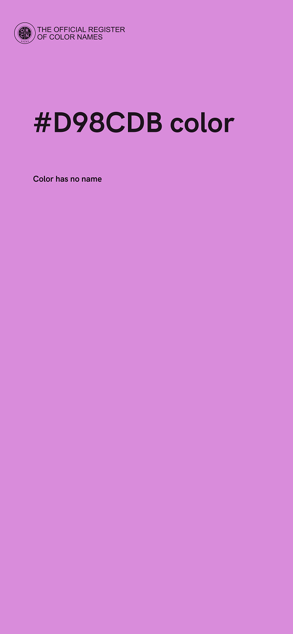 #D98CDB color image