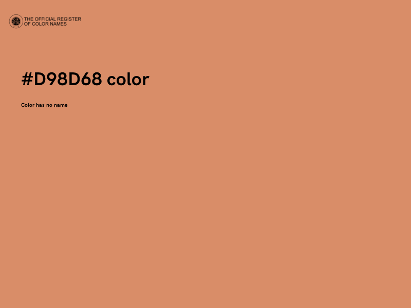 #D98D68 color image