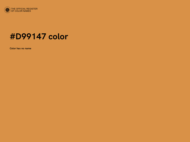 #D99147 color image