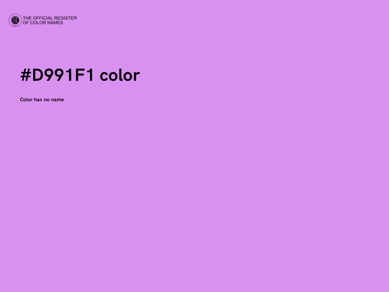 #D991F1 color image