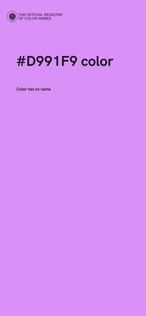 #D991F9 color image