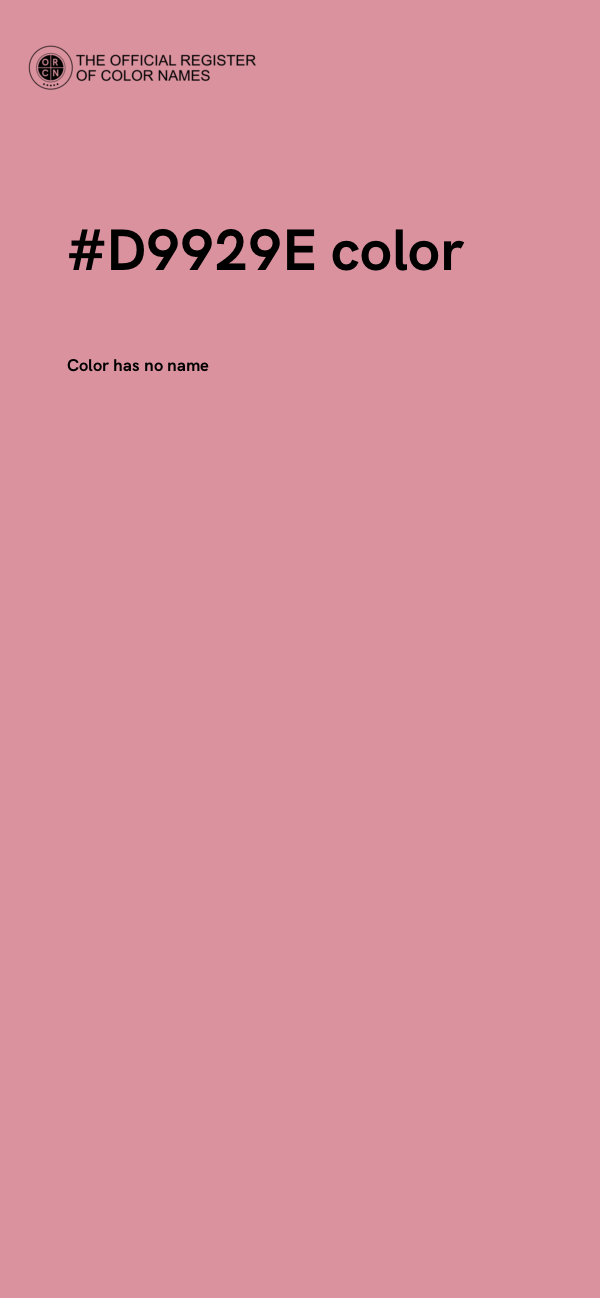#D9929E color image