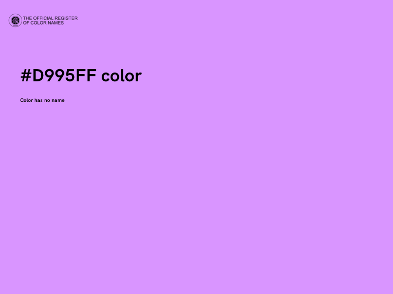 #D995FF color image