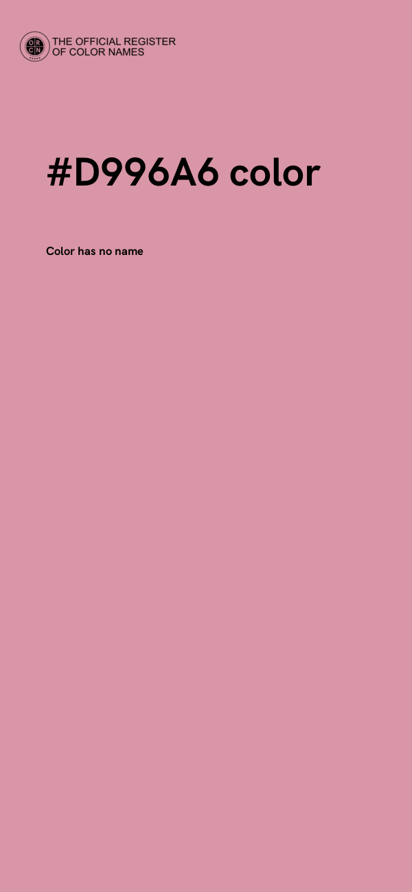 #D996A6 color image
