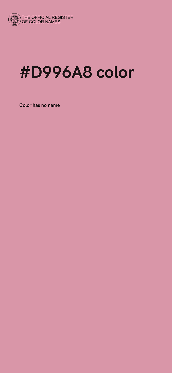 #D996A8 color image
