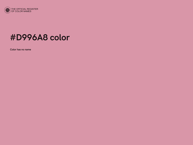 #D996A8 color image