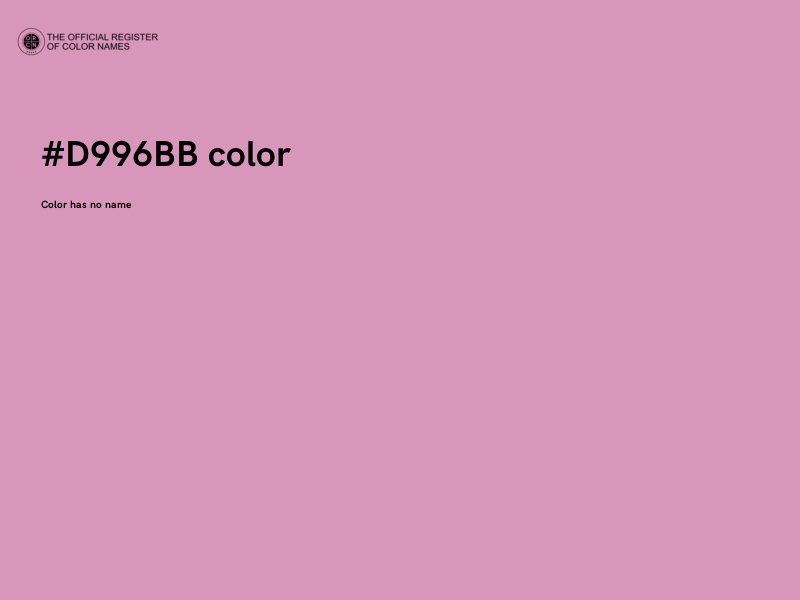 #D996BB color image