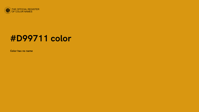 #D99711 color image