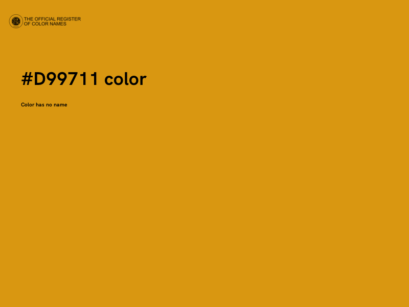 #D99711 color image