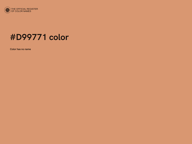 #D99771 color image