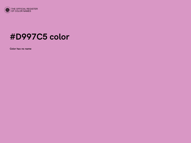#D997C5 color image