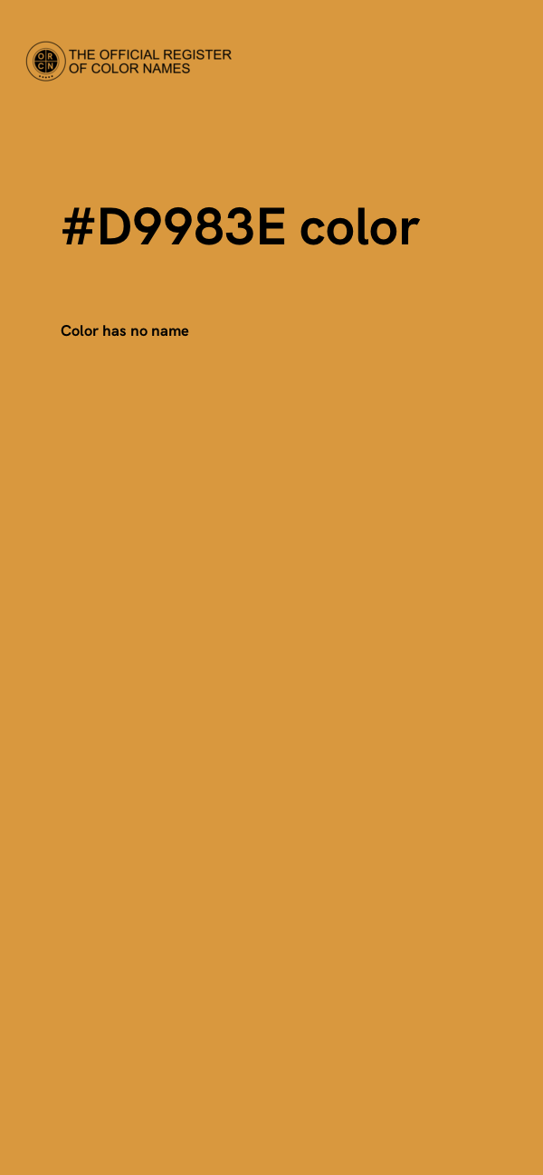 #D9983E color image