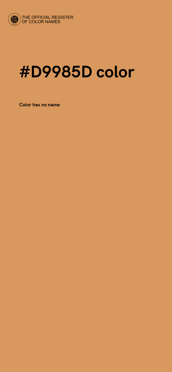 #D9985D color image