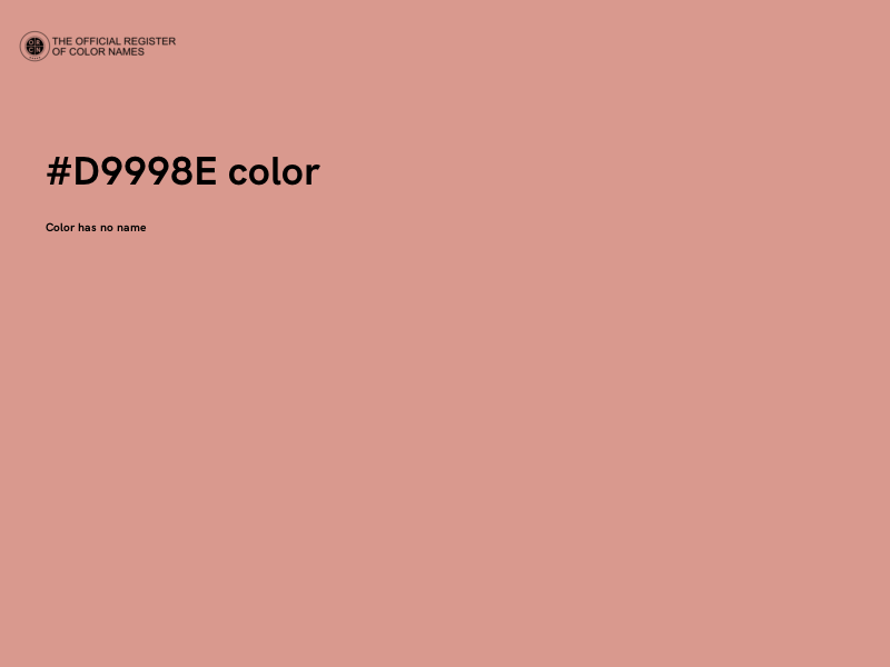 #D9998E color image