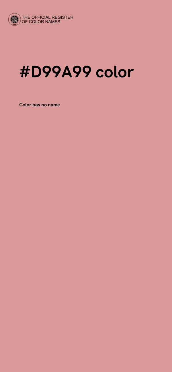 #D99A99 color image