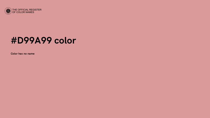 #D99A99 color image