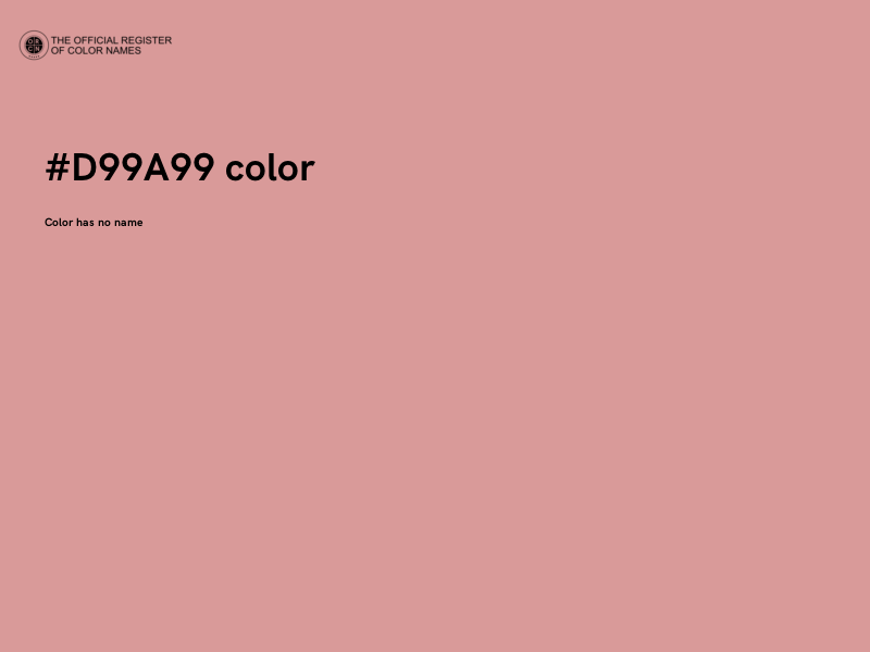 #D99A99 color image