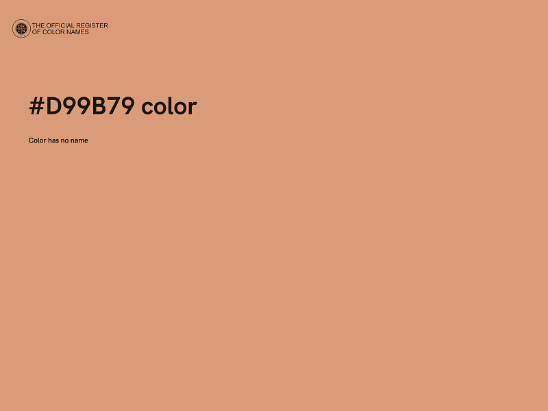 #D99B79 color image