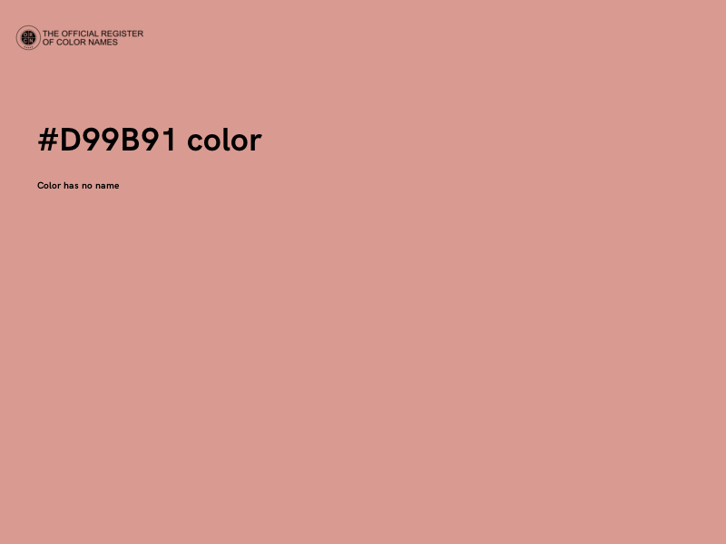 #D99B91 color image