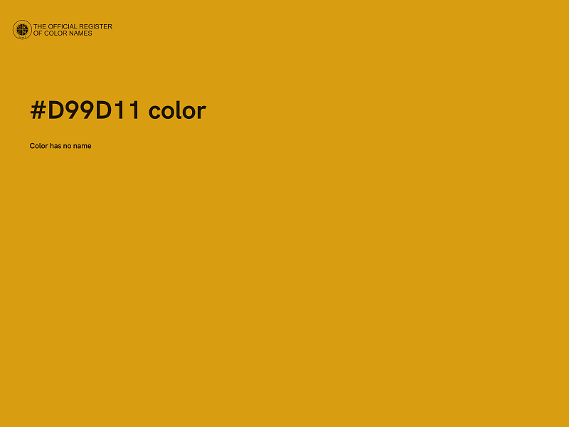 #D99D11 color image