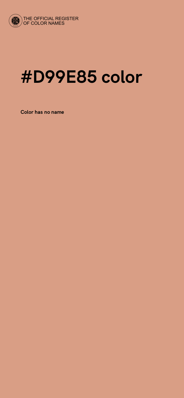 #D99E85 color image
