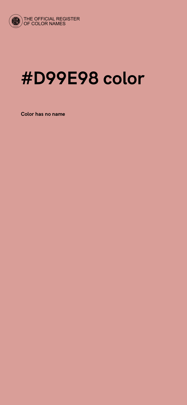 #D99E98 color image