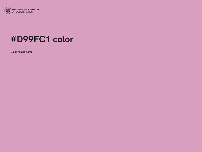 #D99FC1 color image