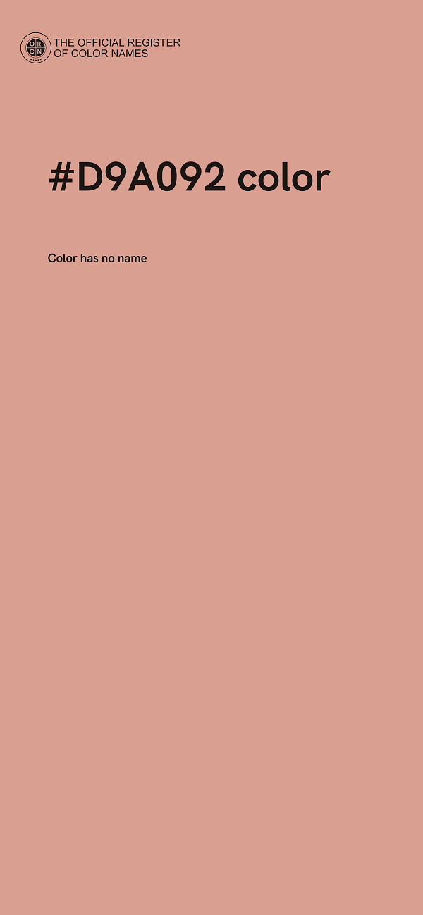 #D9A092 color image