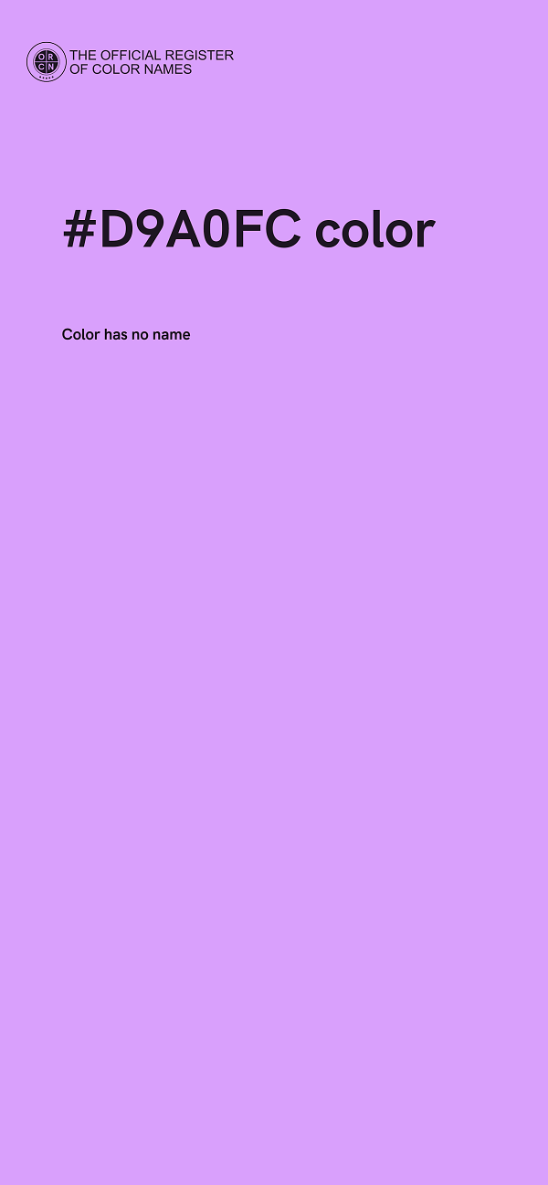 #D9A0FC color image