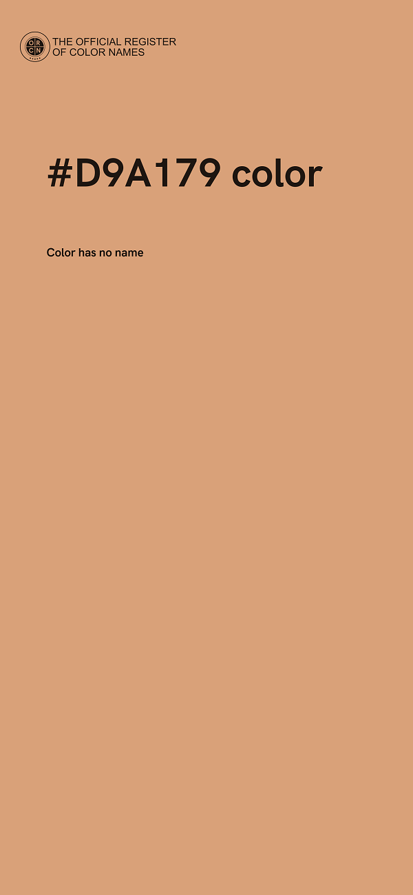 #D9A179 color image