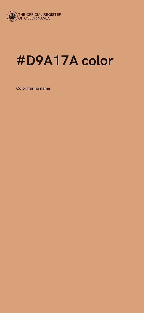 #D9A17A color image