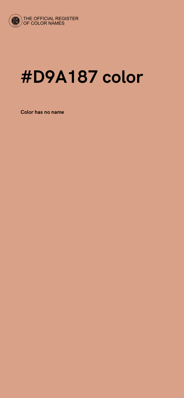 #D9A187 color image