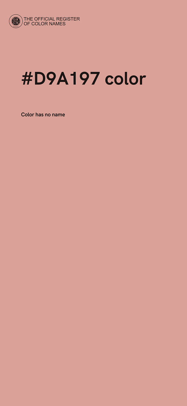 #D9A197 color image